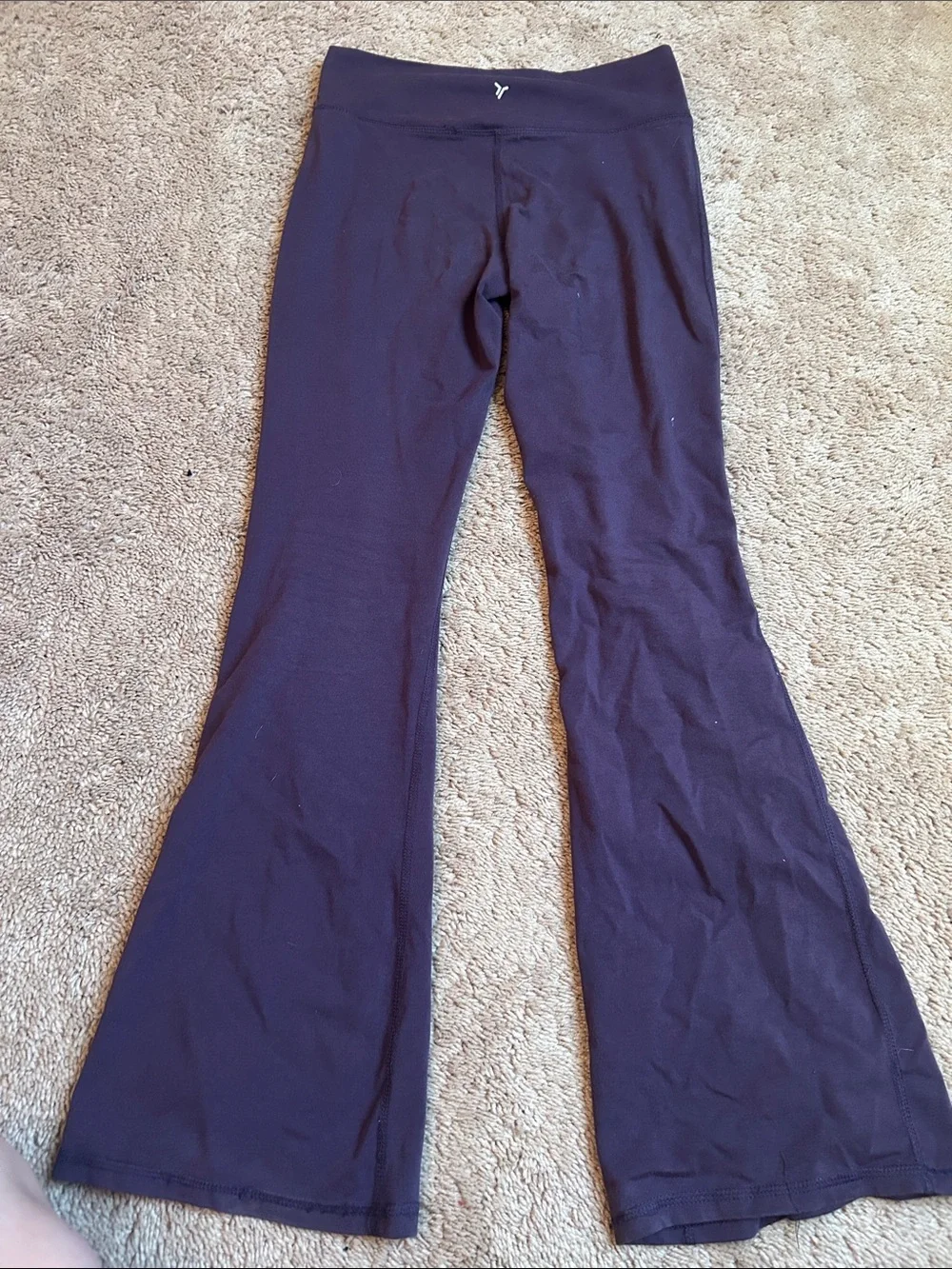 purple flare leggings girls